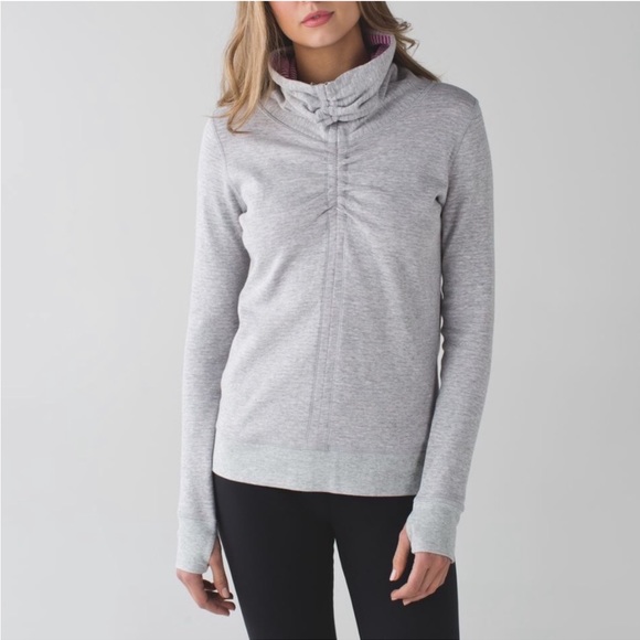 lululemon athletica Tops - Lululemon reversible cowl neck cinched pullover